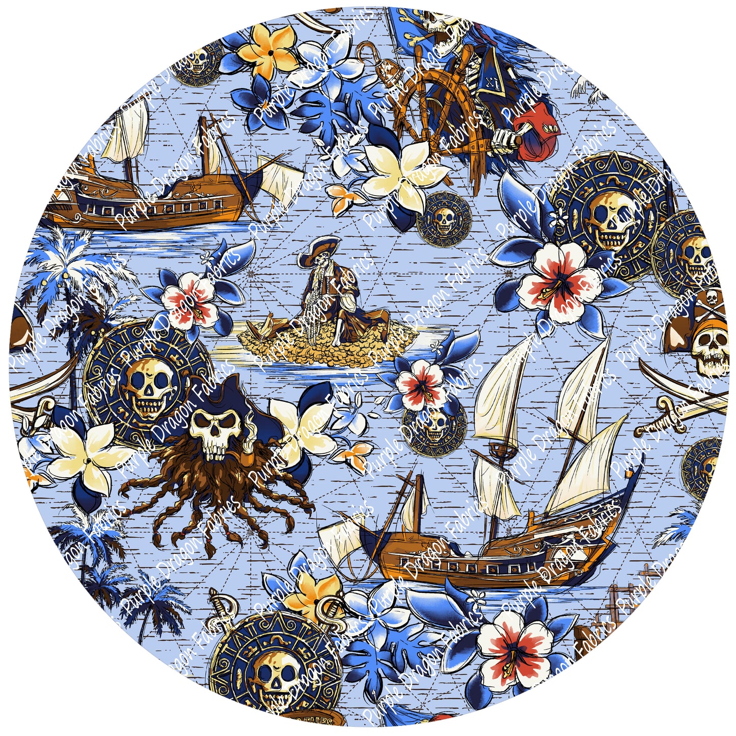 Pirate (Light Blue) - WOVEN