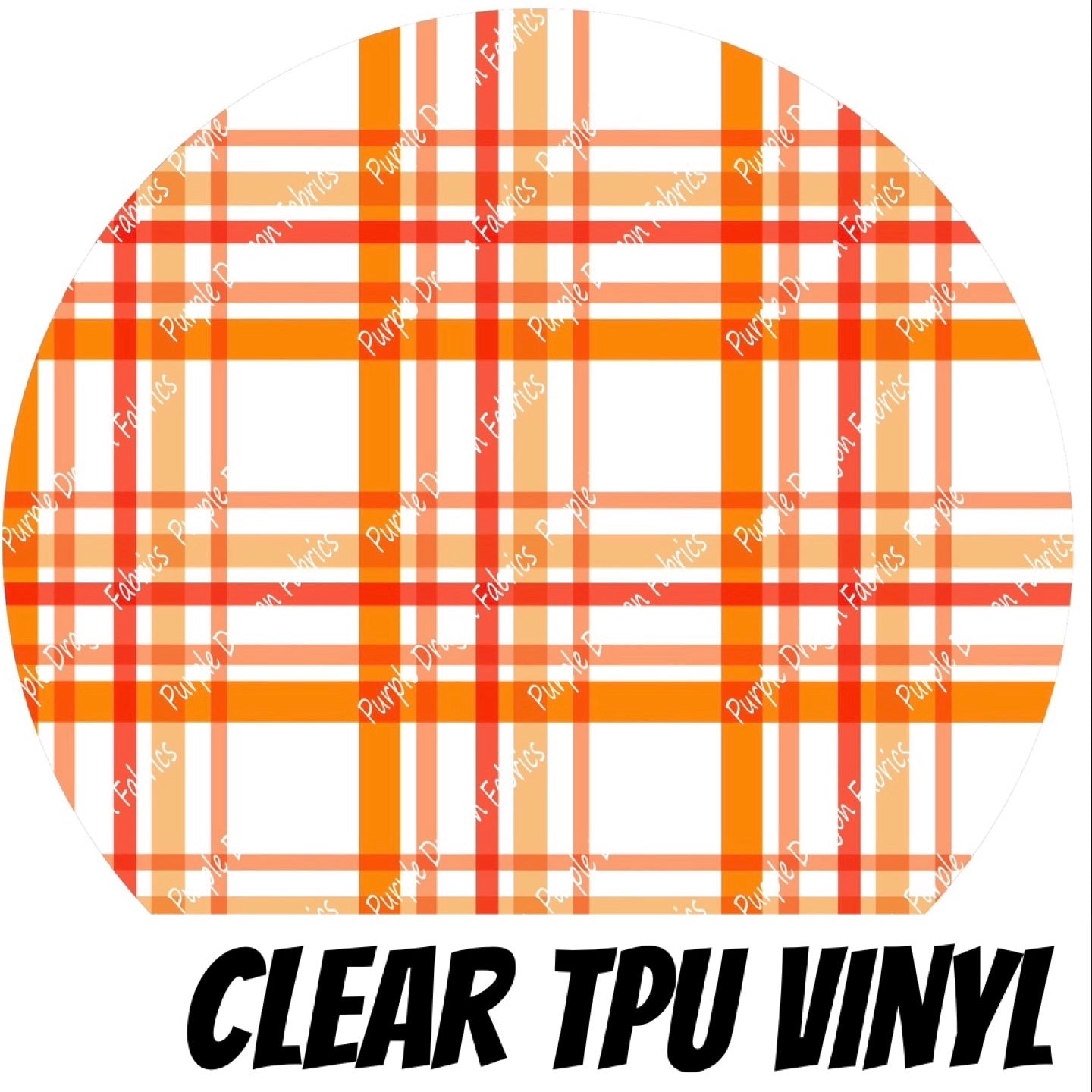 Floral Friends - Chipmunks Plaid - CLEAR TPU VINYL