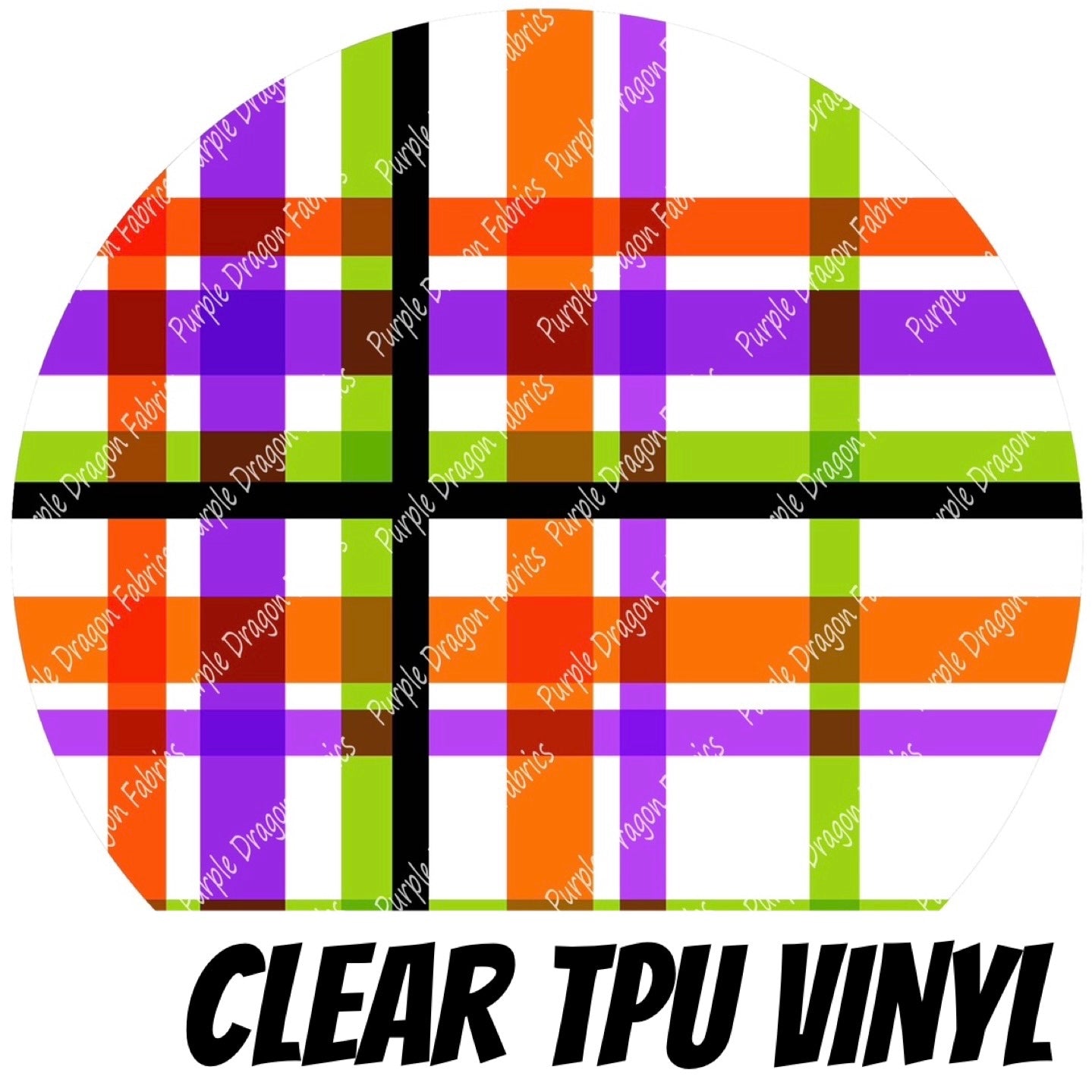Spooky Plaid - CLEAR TPU VINYL