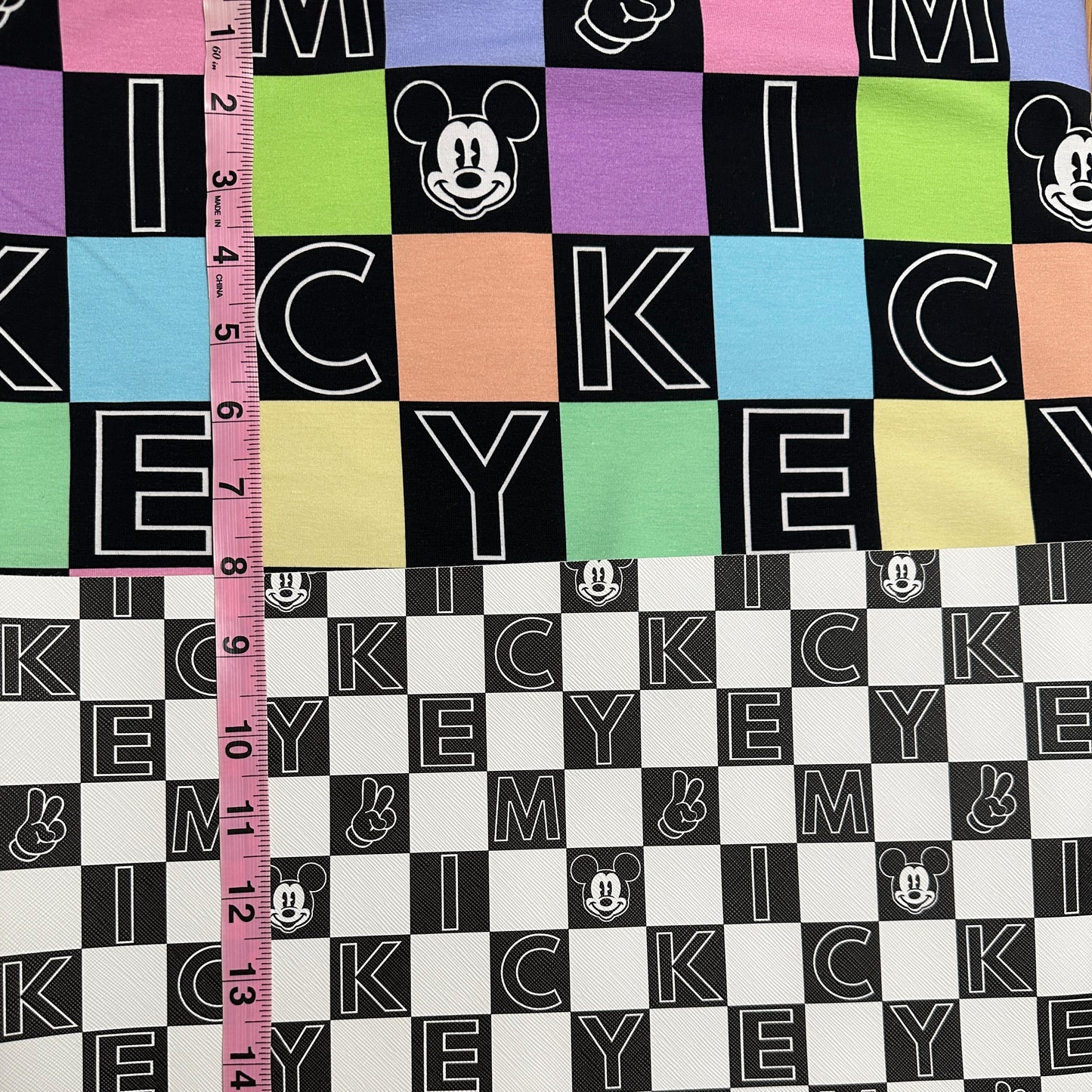 Mouse Check (MINI) - Rainbow - WOVEN