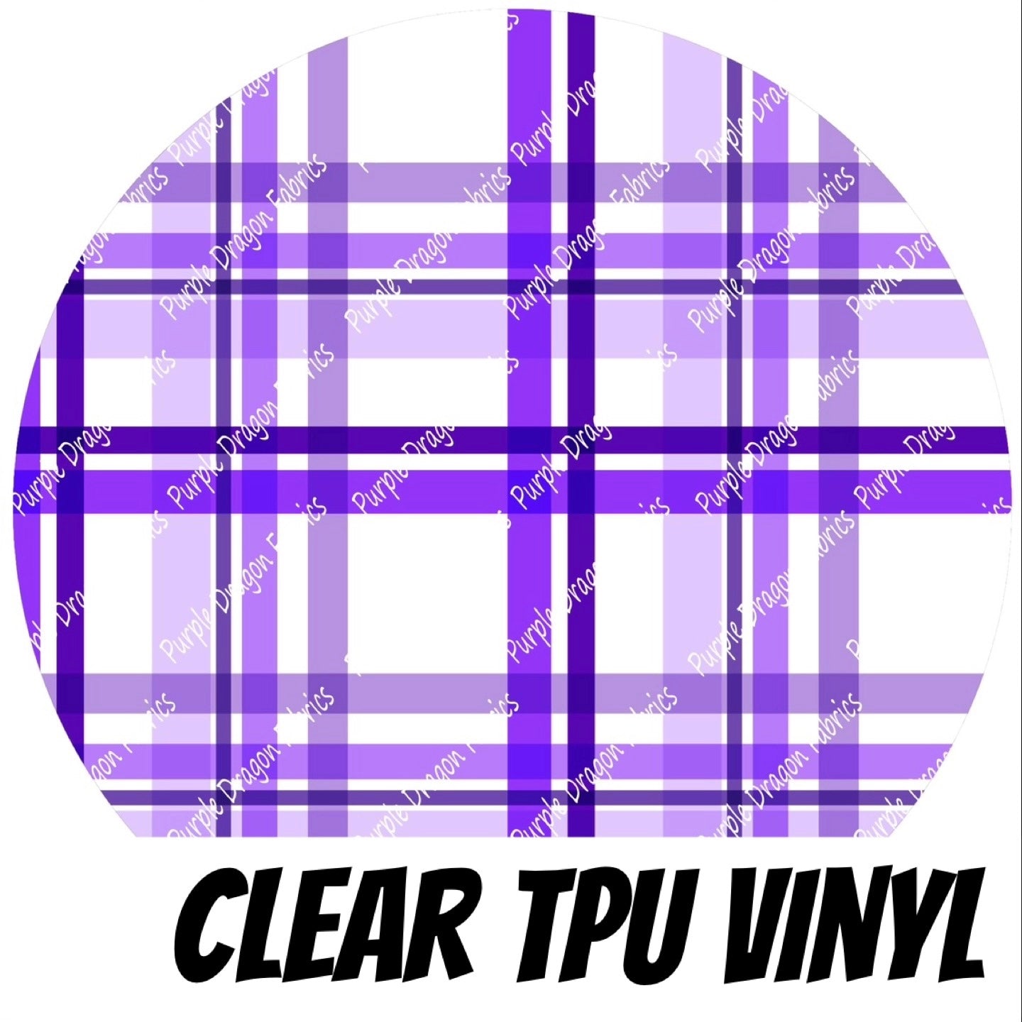 Floral Friends - Fig Plaid - CLEAR TPU VINYL