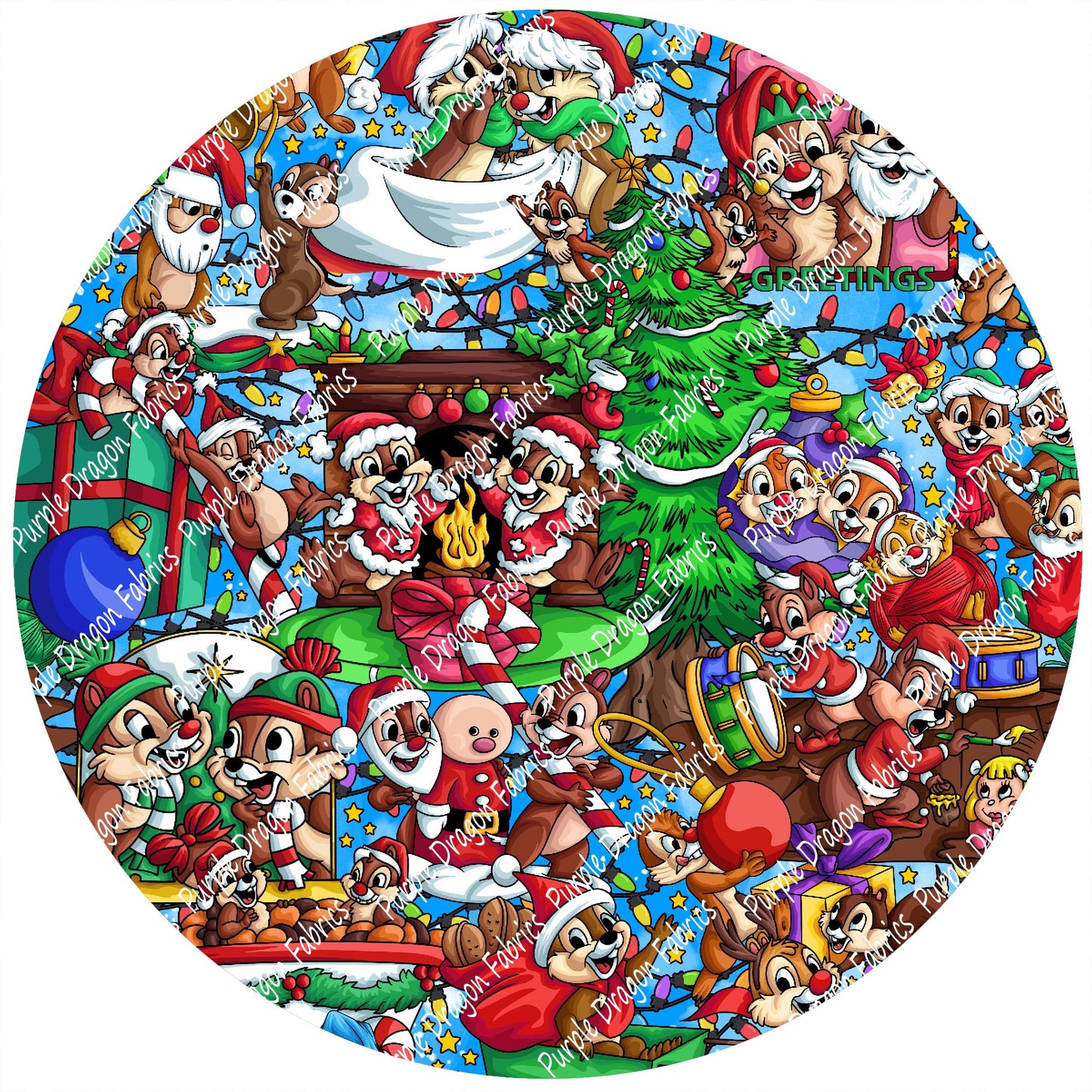 Chipmunk Holiday - FRENCH TERRY