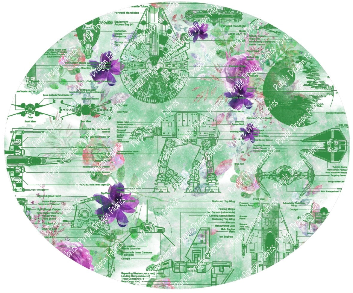 Floral Schematics (Green)