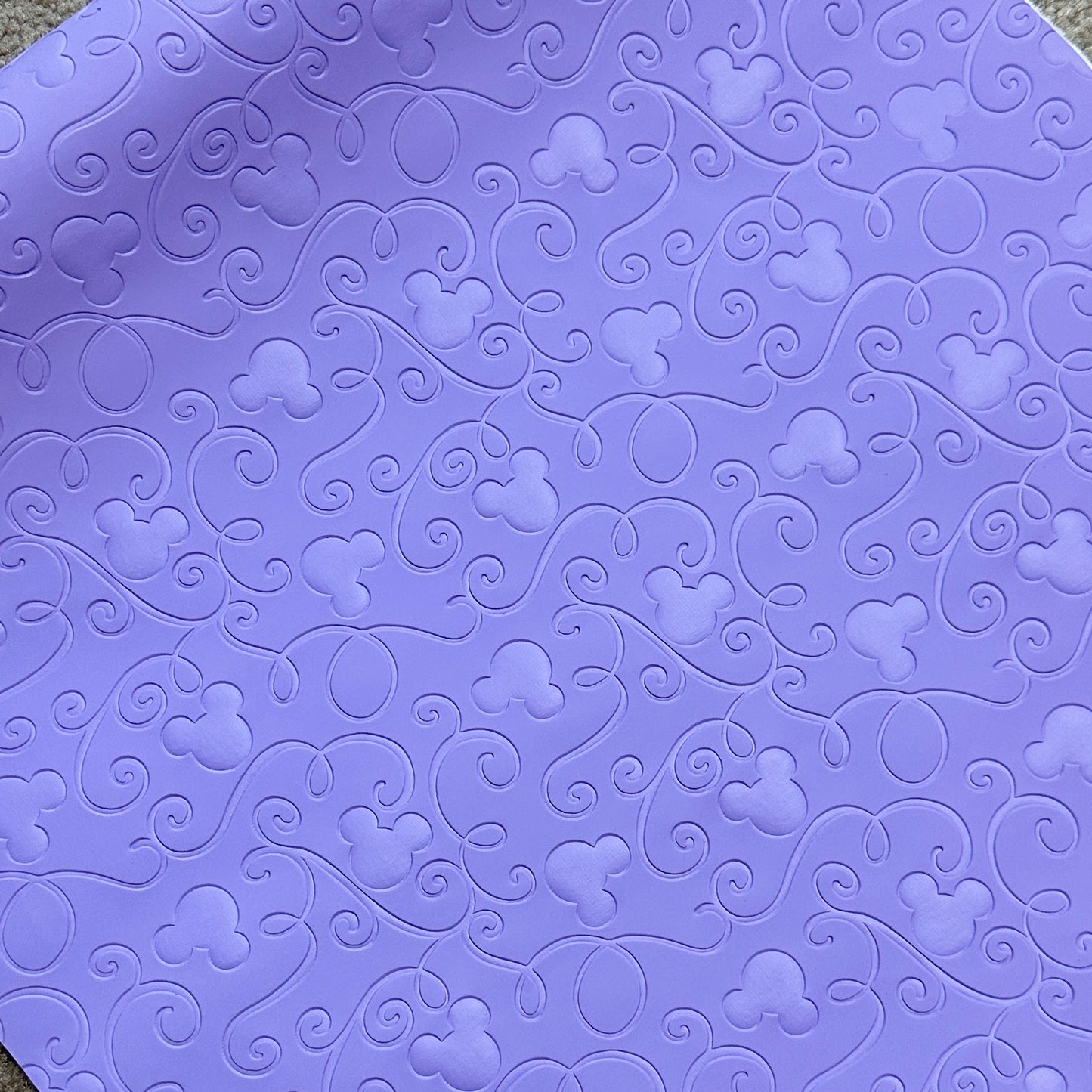 Lavender "Mouse Swirl" Smooth Texture - EMBOSSED VINYL