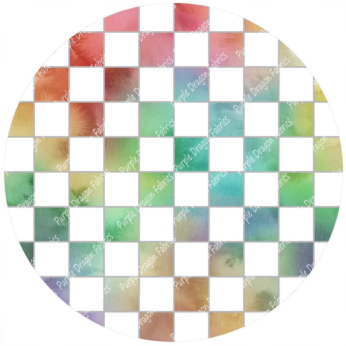 Watercolor Check - WOVEN