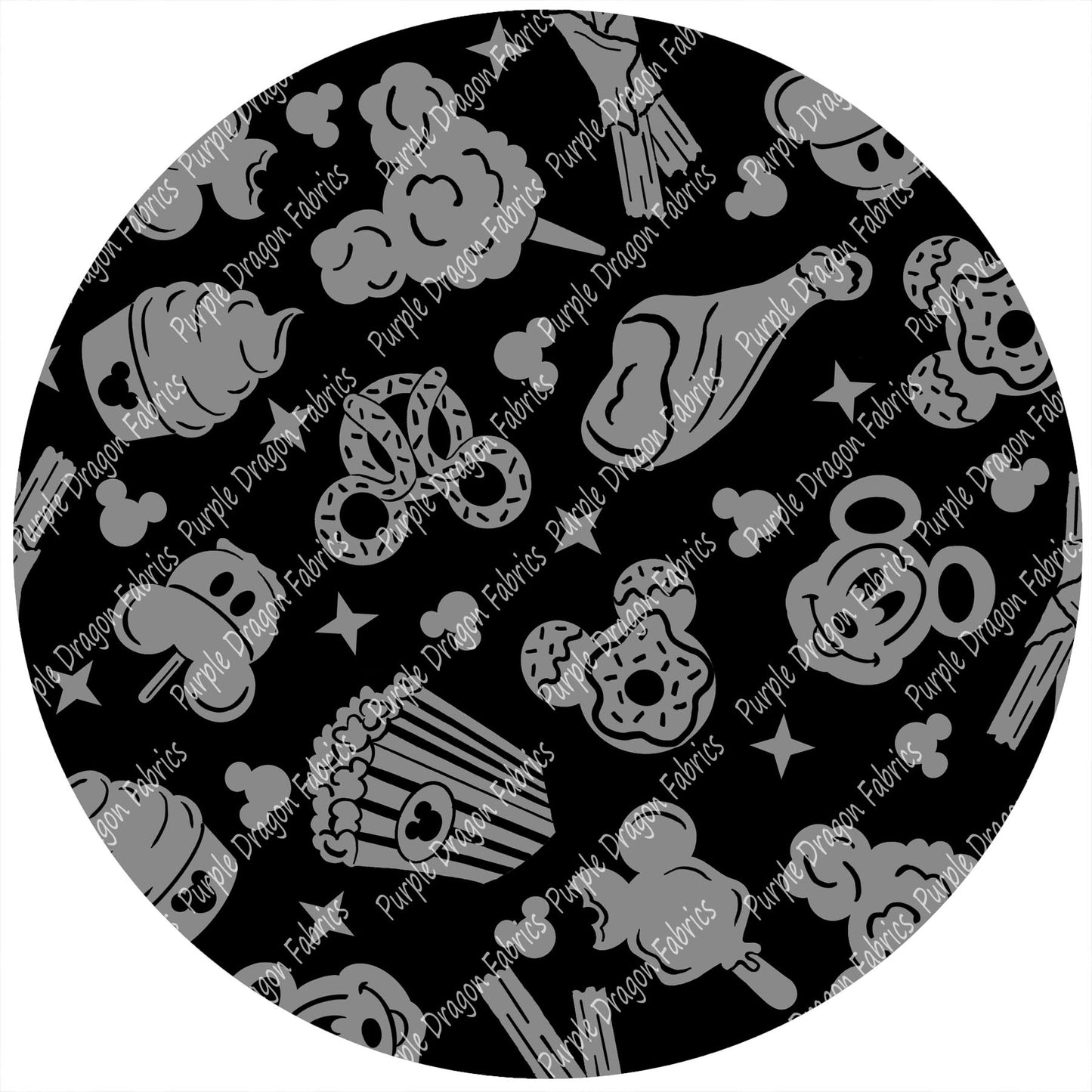 Magical Snacks - BLACK - WATER RESISTANT CANVAS