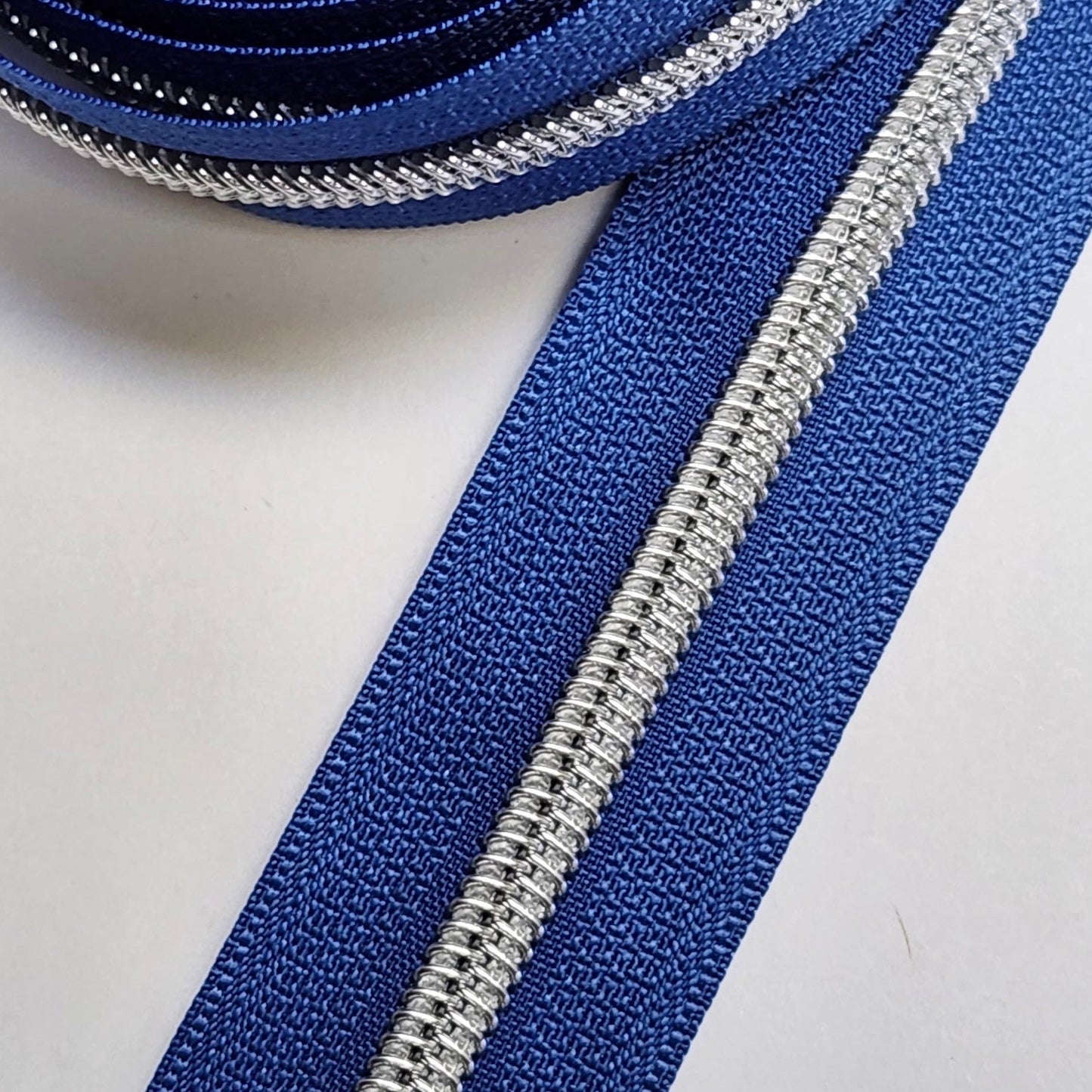 Royal Blue tape w/ nickel coil - 3 yards - Zipper Tape