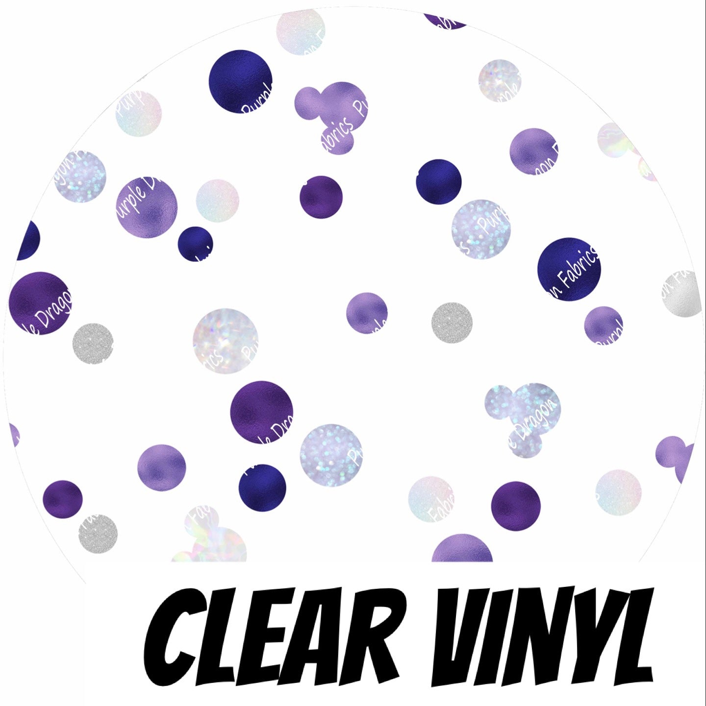 100th Dots - .8mm CLEAR PVC VINYL