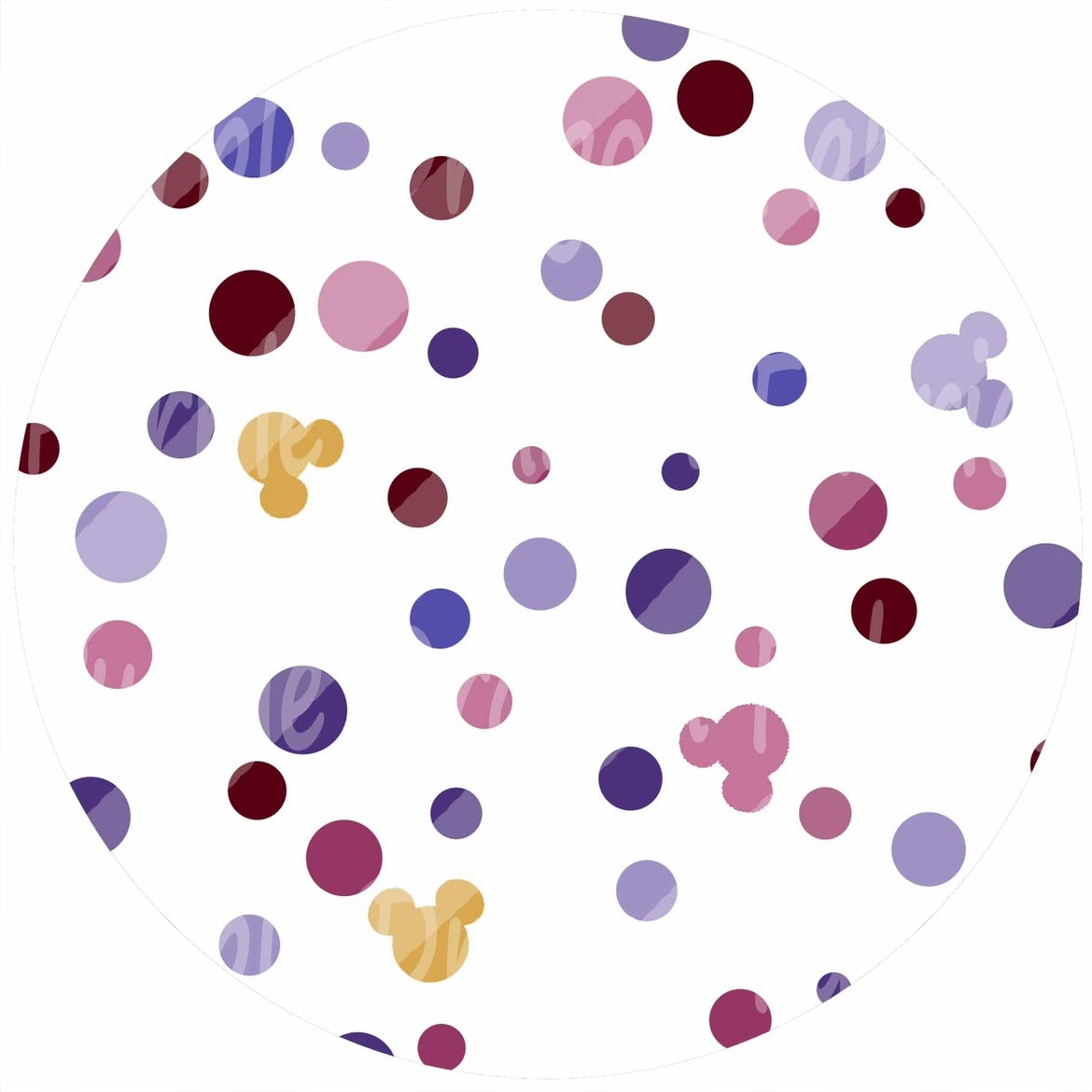 Villains/Watercolor Dots WHITE - KNIT