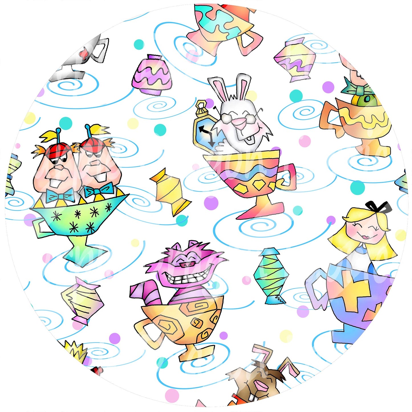 Tea Party (WHITE) - KNIT
