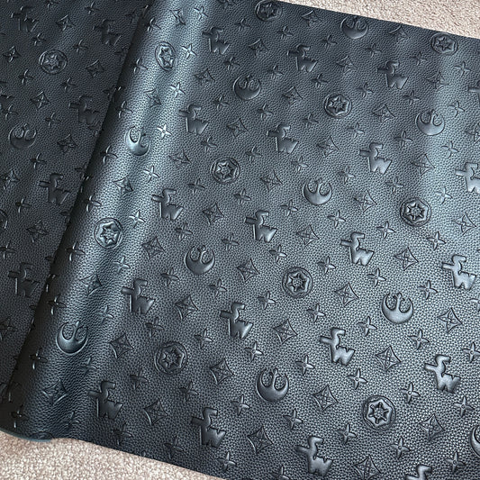 Black "Galaxy" Pebble Texture - EMBOSSED VINYL