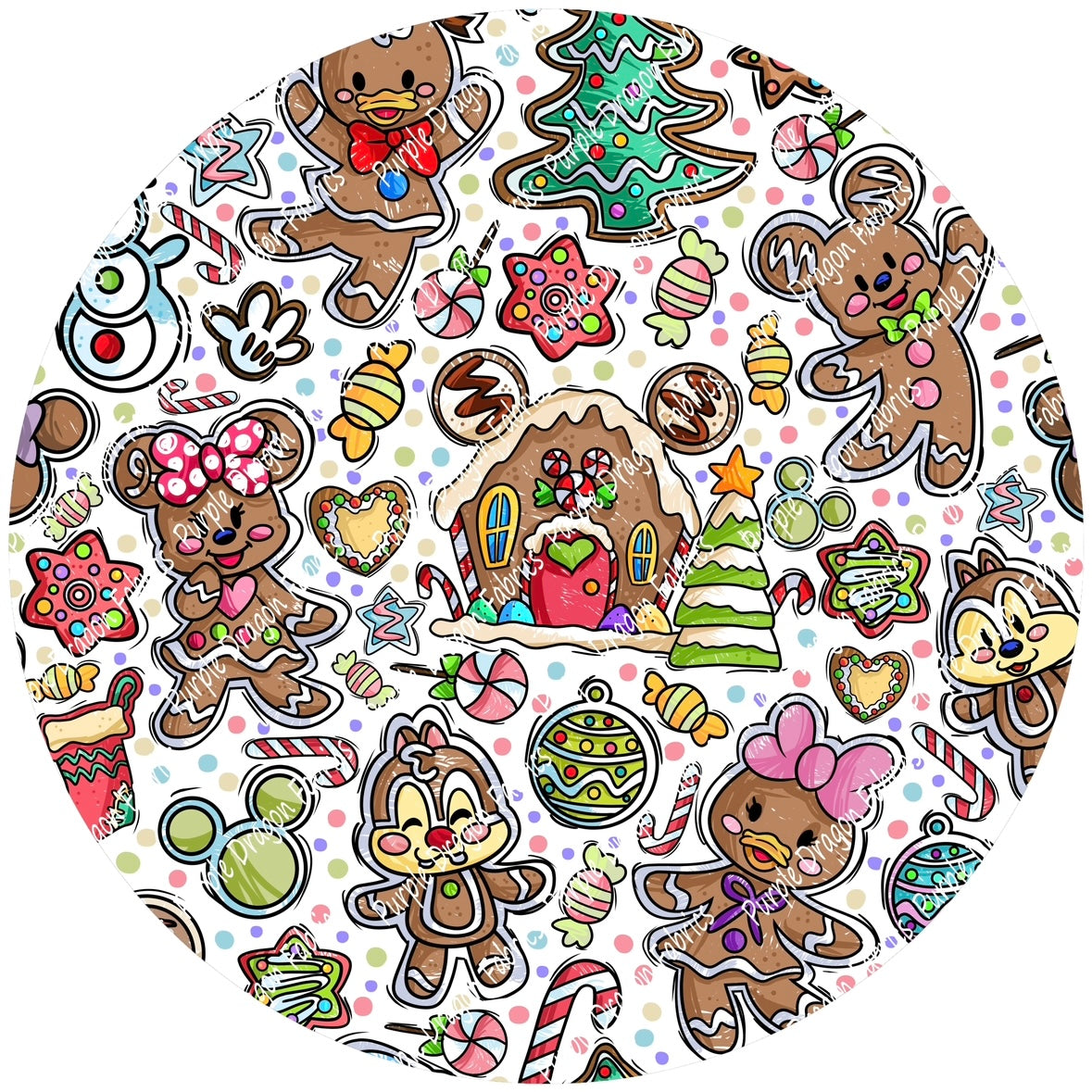 CMIYC Gingerbread - White - FRENCH TERRY