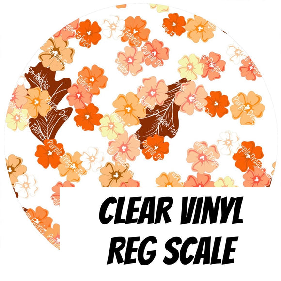 Floral Friends - Chipmunk Floral Coord (Reg Scale) - CLEAR VINYL