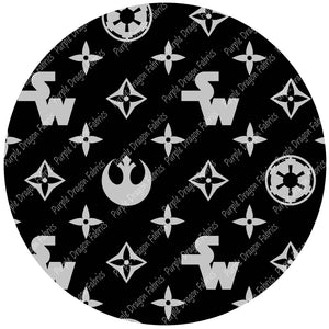 Galaxy Medallion (BLACK) - WATER RESISTANT CANVAS