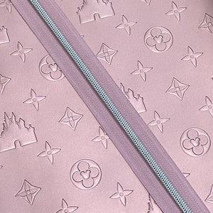Light Pink Zipper Tape w/ Nickel Coil - 3 yards - Zipper Tape