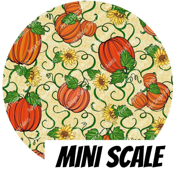 Pumpkin Patch (YELLOW) MINI SCALE - WOVEN