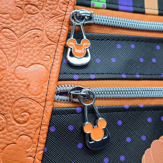 Orange Enamel Mouse Head - Zipper Pulls - Pack of 5