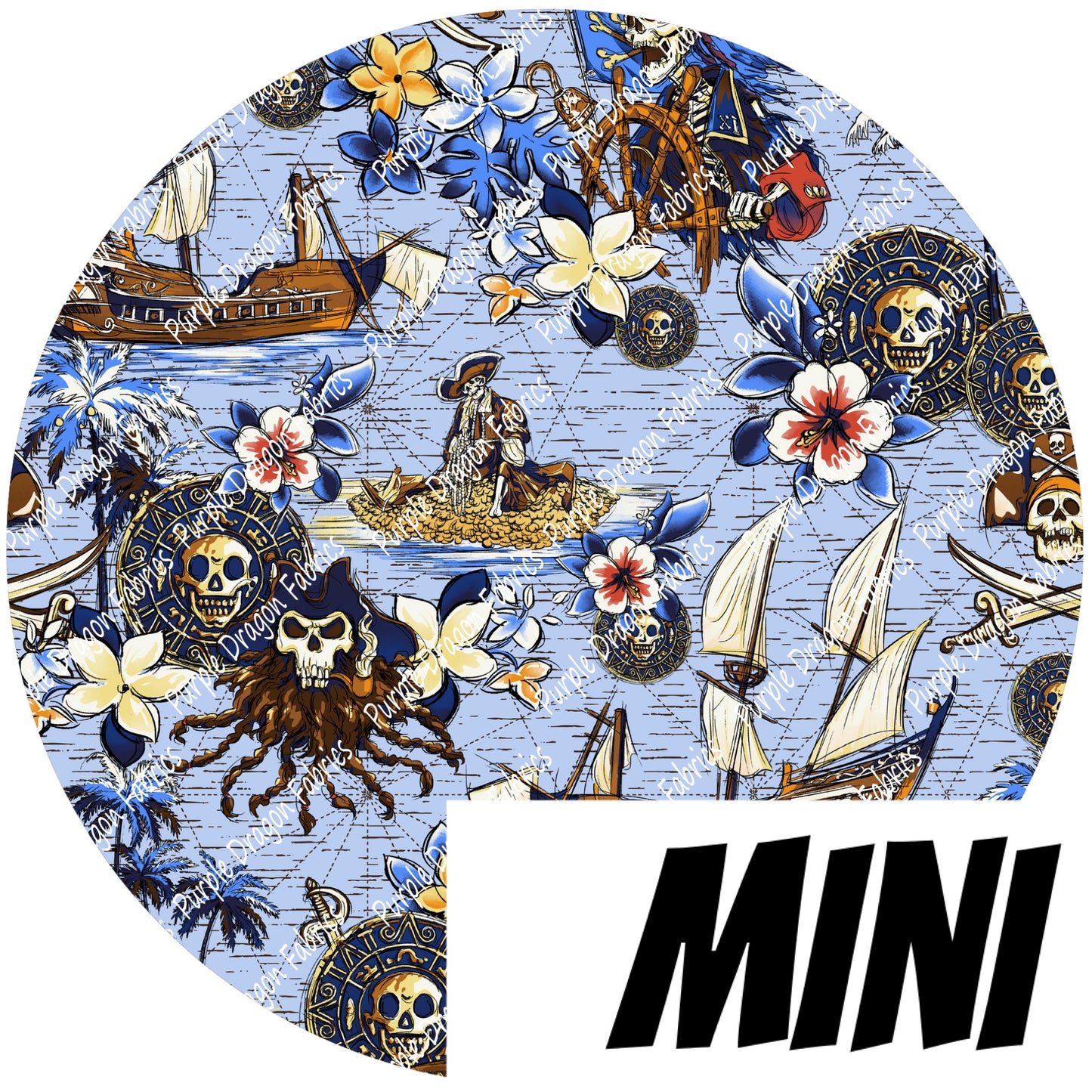 Pirate (Light Blue, Mini) - WOVEN