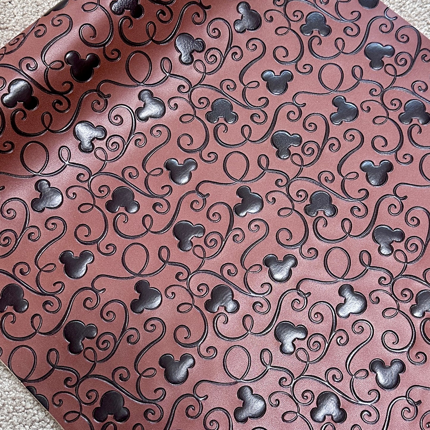 Espresso Two-tone "Mouse Swirl" Smooth Texture - EMBOSSED VINYL