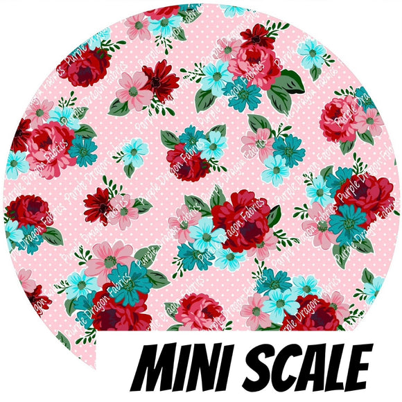 Cabbage Rose (Mini) - PINK - VINYL