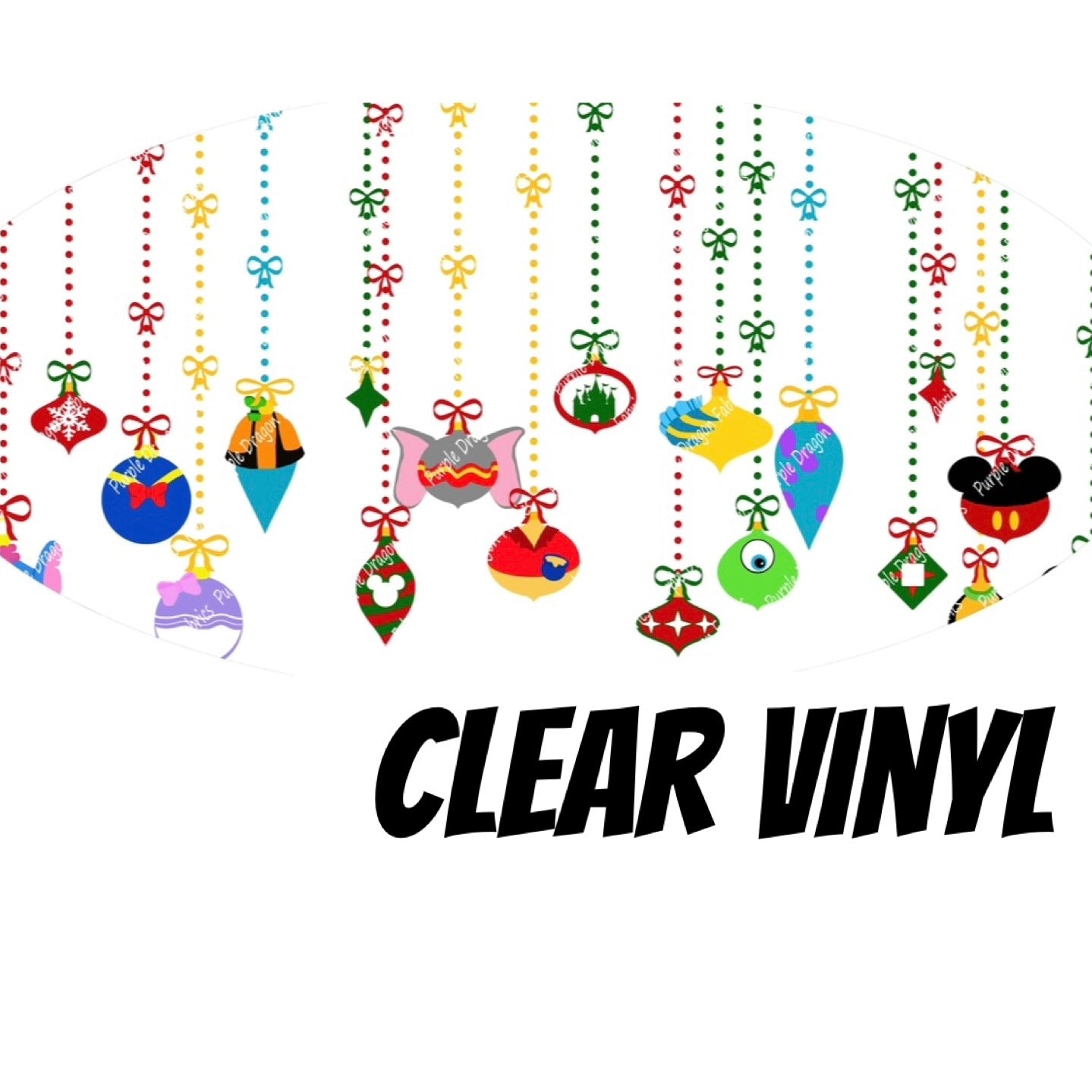 Ornaments BORDER - CLEAR PVC VINYL