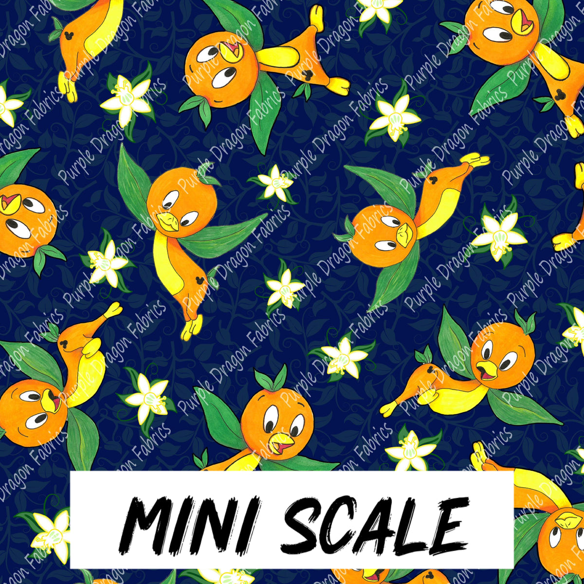 Citrus Bird Navy (Mini)