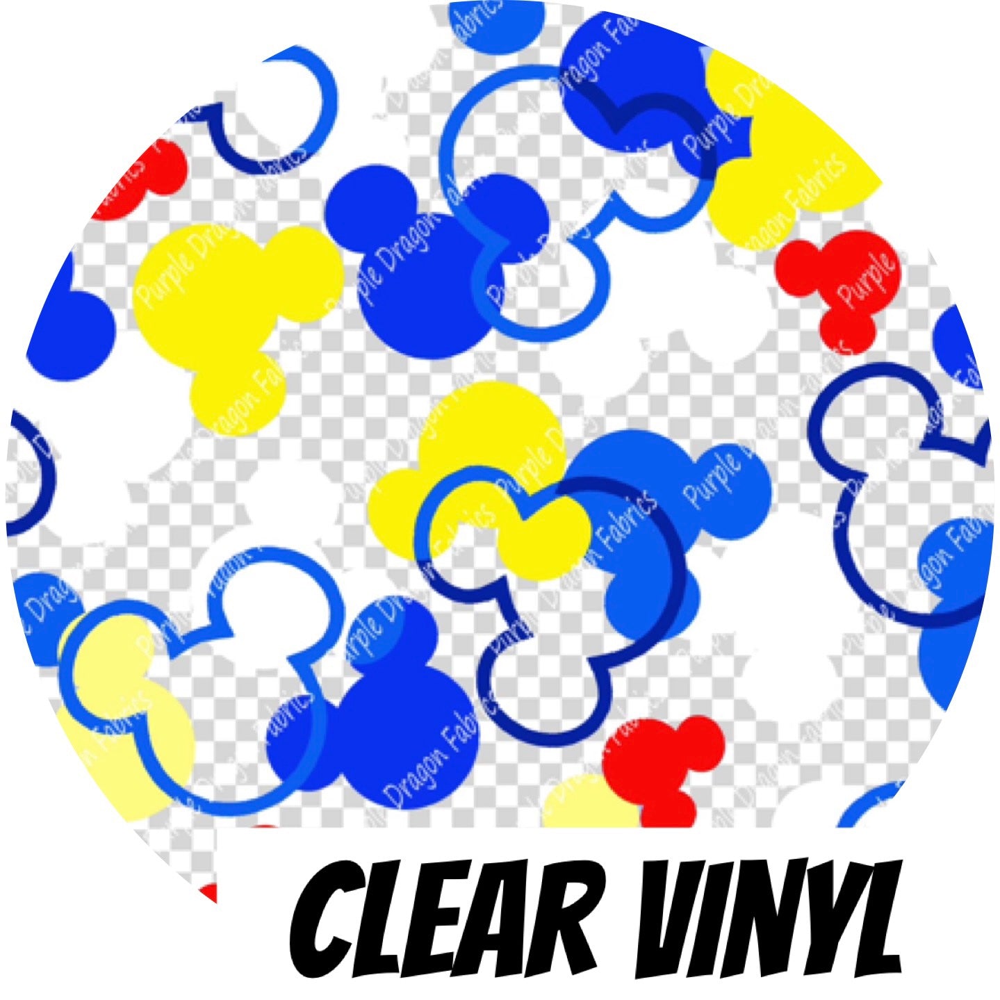 Donald-fetti - CLEAR PVC VINYL