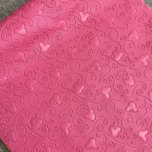 Blush Pink "Mouse Swirl" Pebble Texture - EMBOSSED VINYL