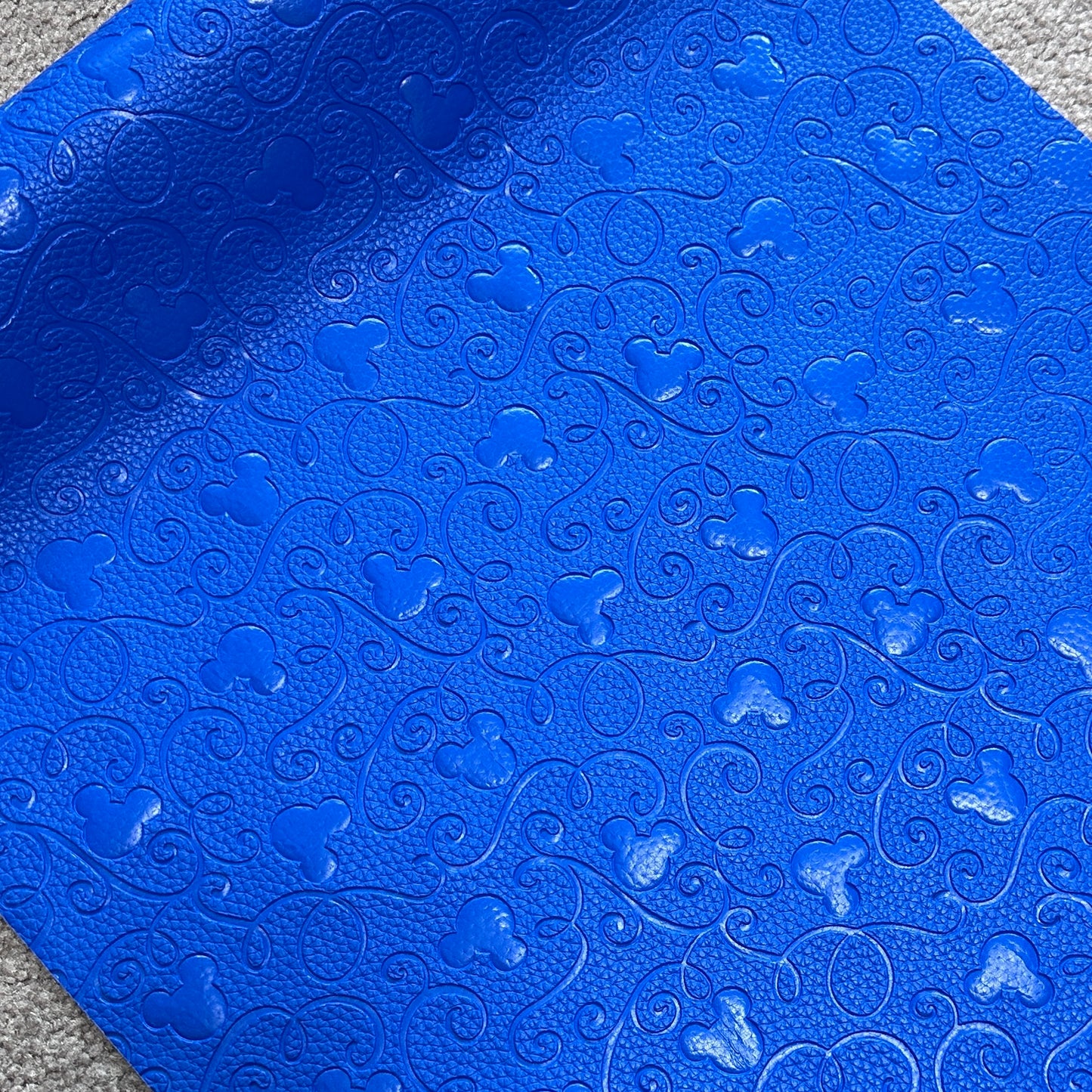 Royal Blue "Mouse Swirl" Pebble Texture - EMBOSSED VINYL
