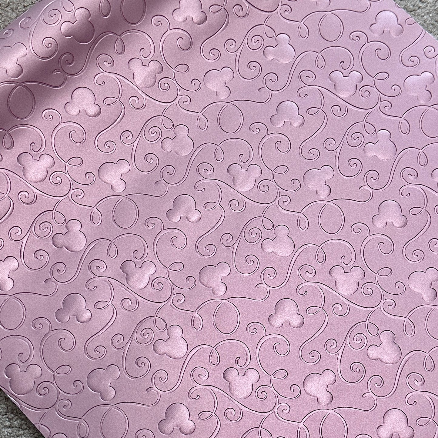 Pearl Pink "Mouse Swirl" Smooth Texture - EMBOSSED VINYL