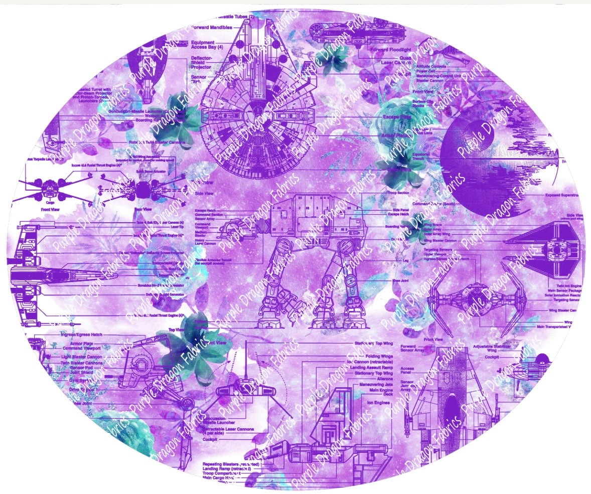 Floral Schematics (Purple)