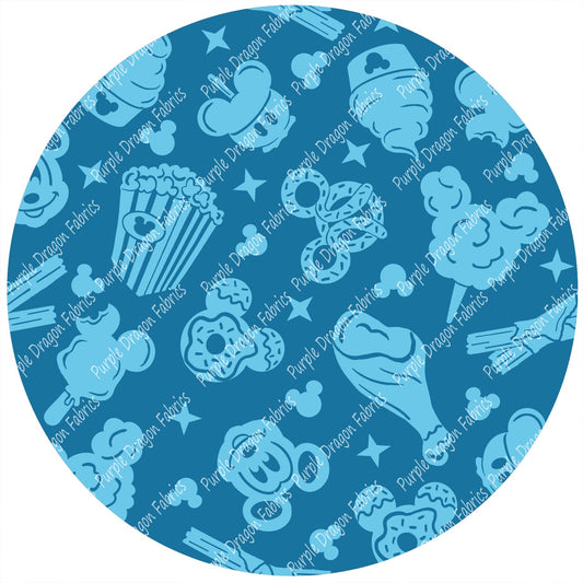 Magical Snacks - BLUE - WATER RESISTANT CANVAS