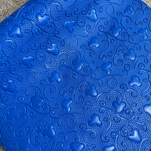 Royal Blue "Mouse Swirl" Pebble Texture - EMBOSSED VINYL