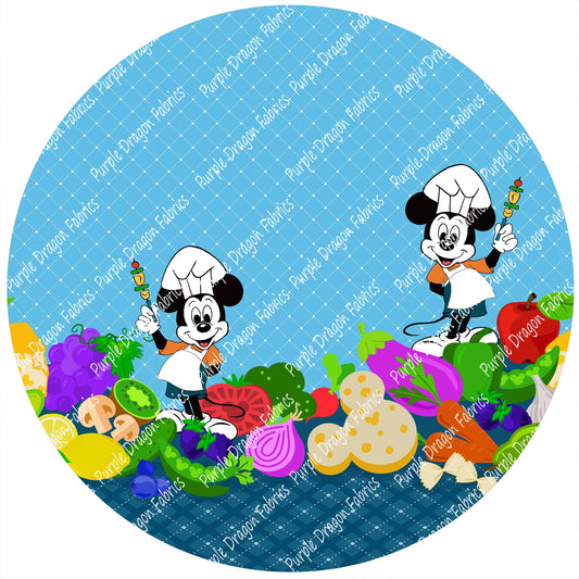 Chef Mouse - DOUBLE BORDER - WOVEN