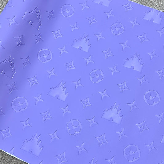 Lavender "Castle" Smooth Texture - EMBOSSED VINYL
