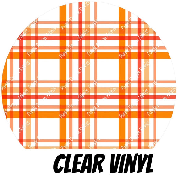 Floral Friends - Chipmunk Plaid - CLEAR VINYL