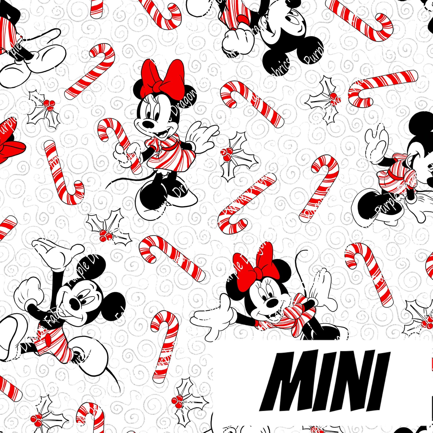 * PRE-ORDER - Candy Cane Mouse (MINI)