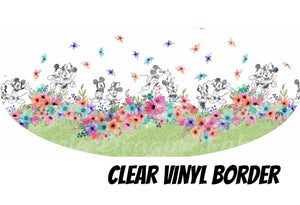 Sketch Floral BORDER - CLEAR VINYL