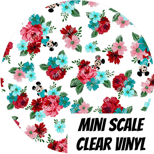 Cabbage Rose w/ Mouse (Mini) - CLEAR VINYL