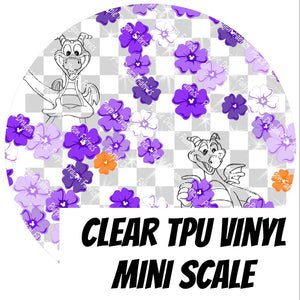 Floral Friends - Fig (Mini Scale) - CLEAR TPU VINYL