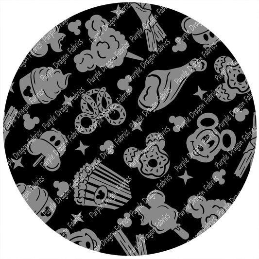 Magical Snacks - BLACK - WATER RESISTANT CANVAS