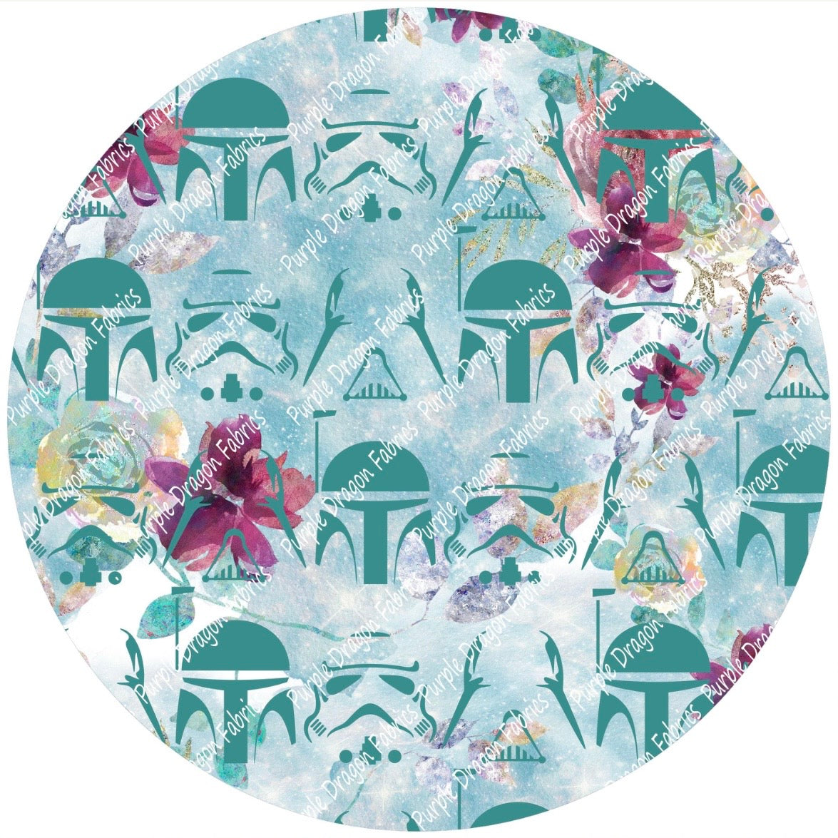Floral Helmets (Teal)