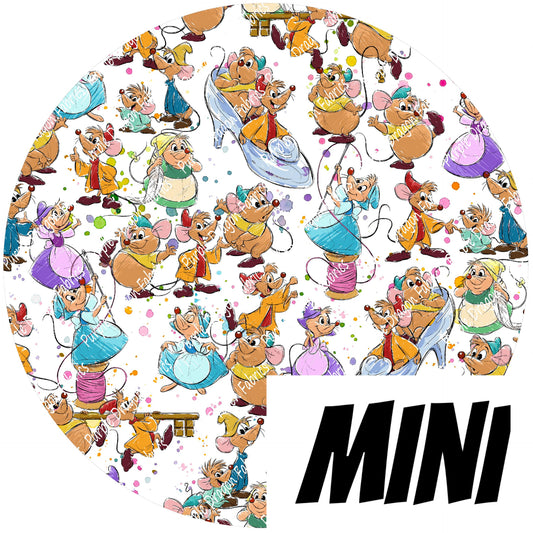 Mice (MINI) - White - WATER RESISTANT CANVAS