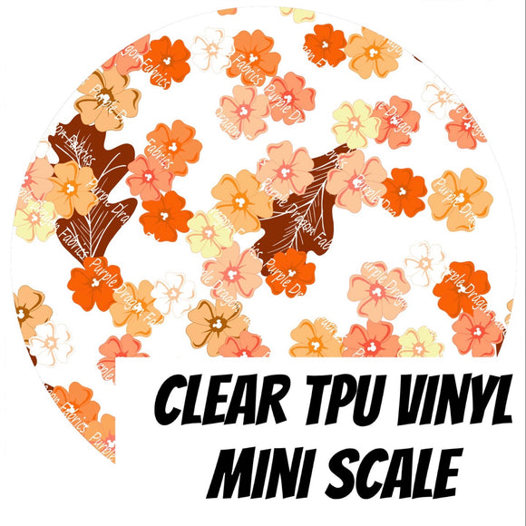Floral Friends - Chipmunks Floral Coordinate (Mini Scale) - CLEAR TPU VINYL