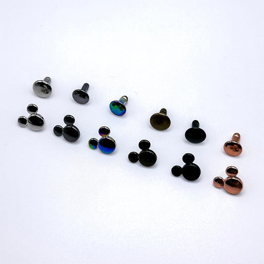 Mouse Rivets - pack of 10 sets