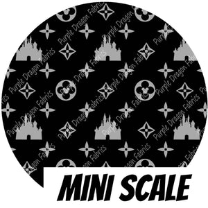 Castle Medallion (BLACK) - MINI SCALE - KNIT