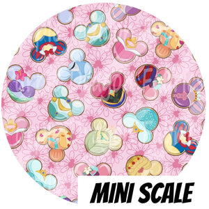 Princess Cookies PINK (MINI SCALE) - WOVEN
