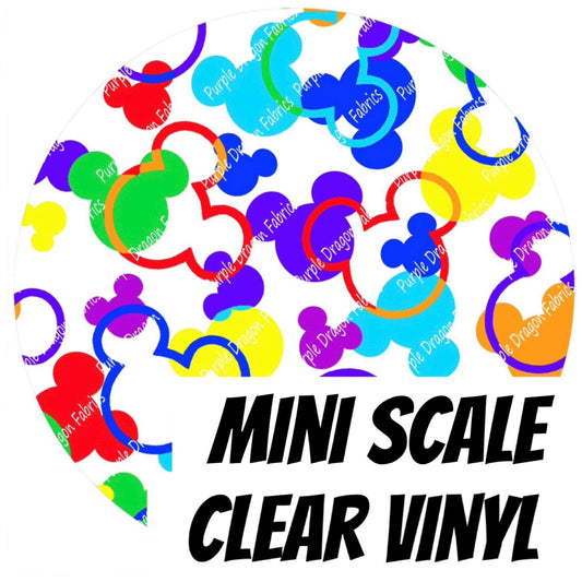 Rainbow-fetti (MINI) - CLEAR PVC VINYL