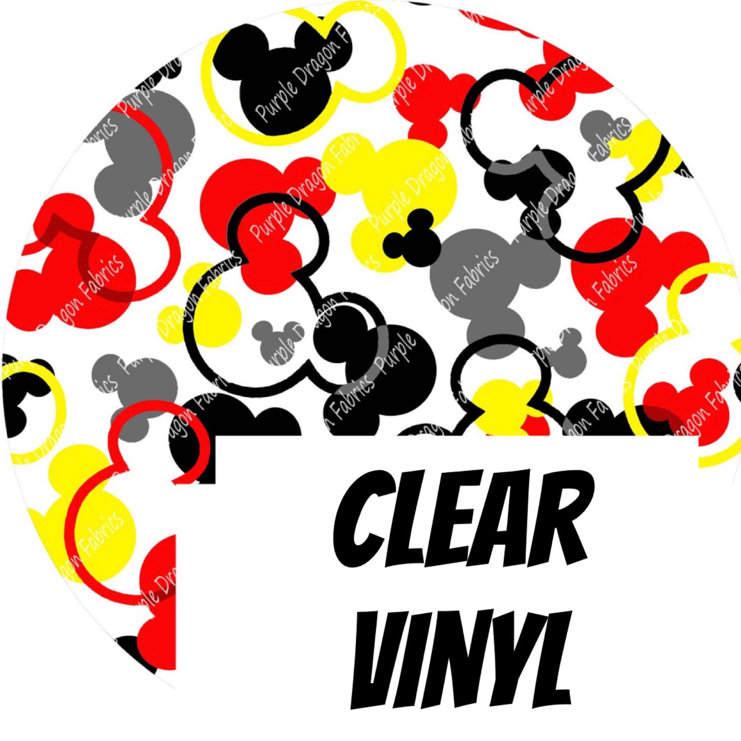 Classic-fetti - CLEAR PVC VINYL
