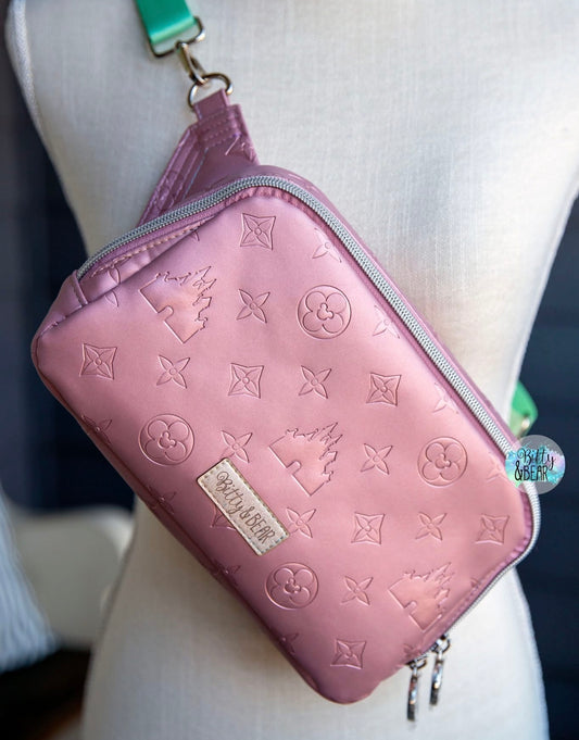 Pearl Pink "Castle" Smooth Texture - EMBOSSED VINYL
